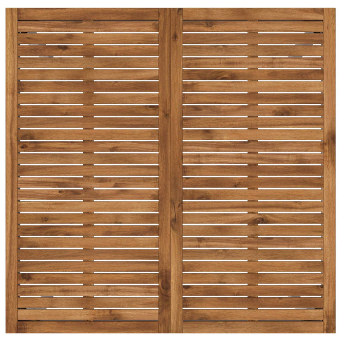 Masă de Bar în Grădină Natural și Alb 110 x 108,5 x 105 cm WALTI
