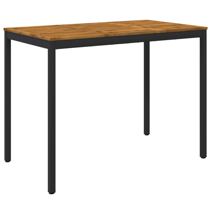 Masă de Bar în Grădină Natural și Negru 141 x 80,5 x 105 cm WALTI