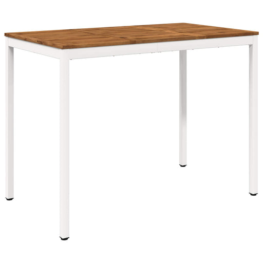 Masă de Bar în Grădină Natural și Alb 141 x 80,5 x 105 cm - WALTI WALTI