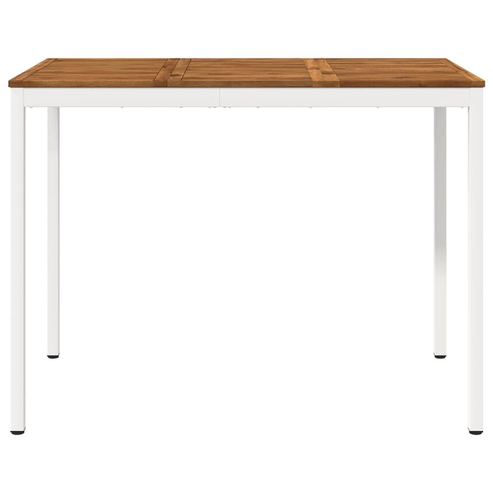 Masă de Bar în Grădină Natural și Alb 141 x 80,5 x 105 cm WALTI
