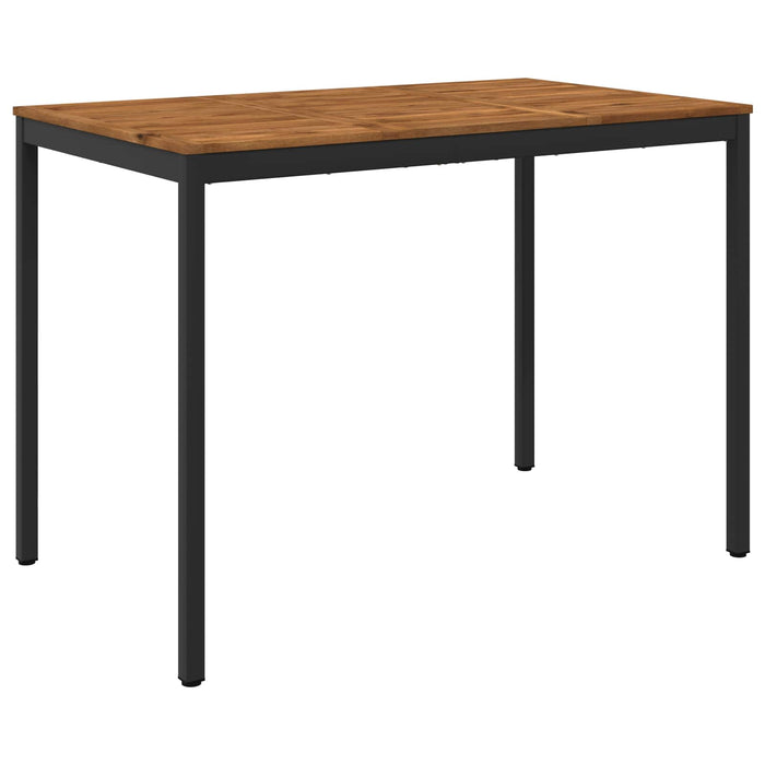 Masă de Bar în Grădină Natural și Negru 147 x 88,5 x 105 cm WALTI