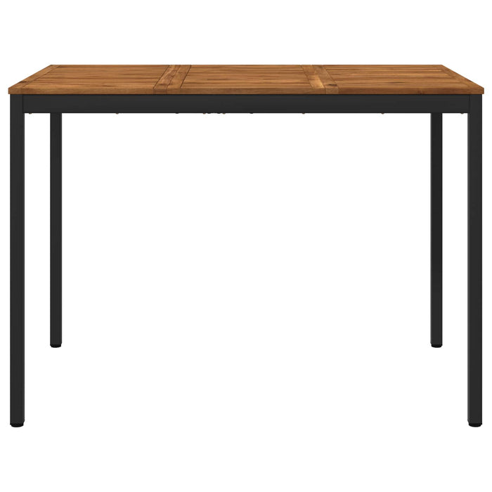 Masă de Bar în Grădină Natural și Negru 147 x 88,5 x 105 cm WALTI
