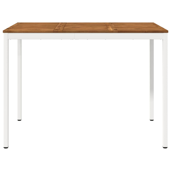 Masă de Bar în Grădină Natural și Alb 147 x 88,5 x 105 cm WALTI