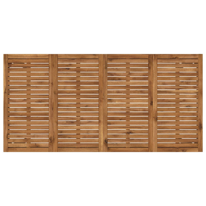 Masă de Bar în Grădină Natural și Cafea 180 x 88,5 x 105 cm WALTI