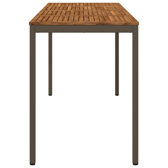 Masă de Bar în Grădină Natural și Cafea 196 x 80,5 x 105 cm WALTI