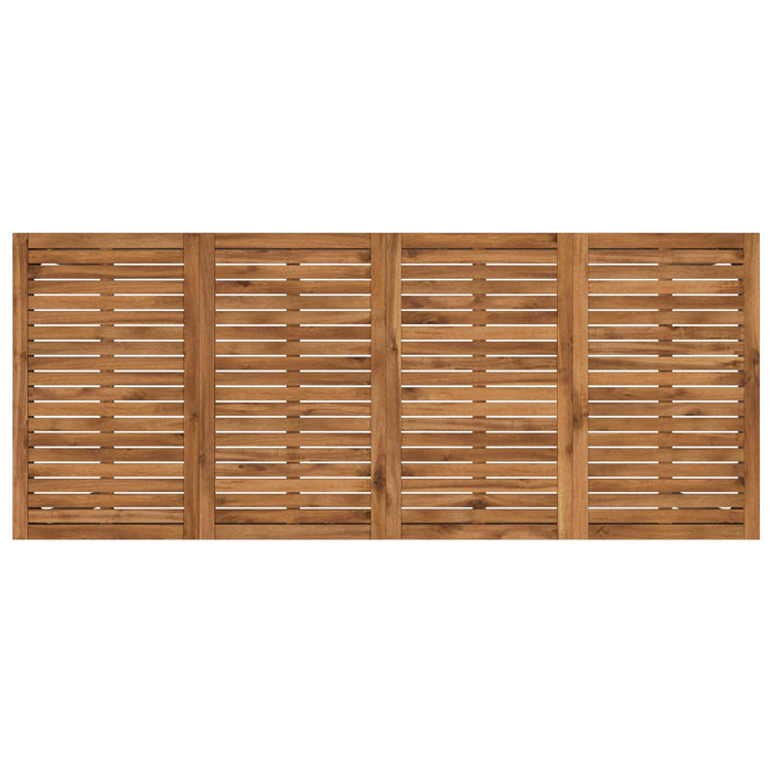 Masă de Bar în Grădină Natural și Cafea 196 x 80,5 x 105 cm WALTI