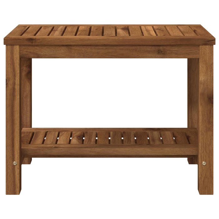 Masă de cafea natural 60,5 x 30 x 45 cm Lemn Solid de Acacia - WALTI WALTI