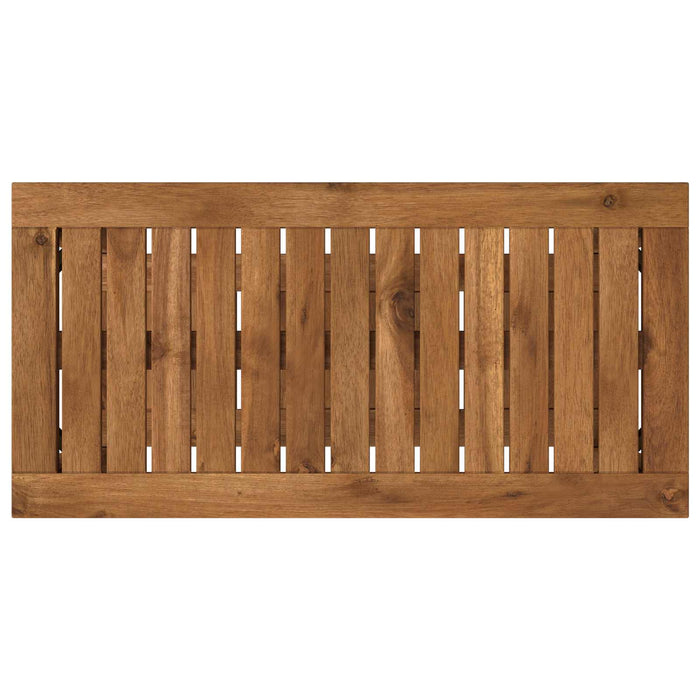 Masă de cafea natural 60,5 x 30 x 45 cm Lemn Solid de Acacia - WALTI WALTI