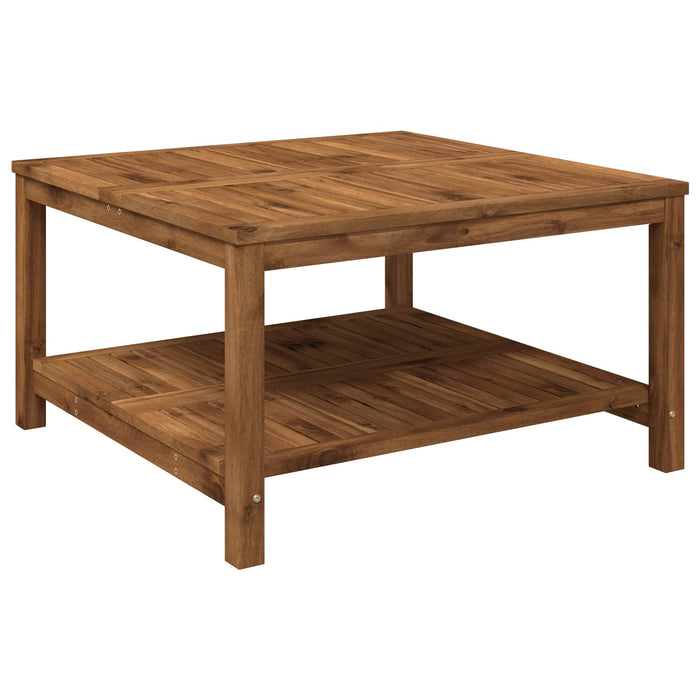 Masă de cafea natural 80,5 x 80 x 45 cm Lemn Solid de Acacia WALTI