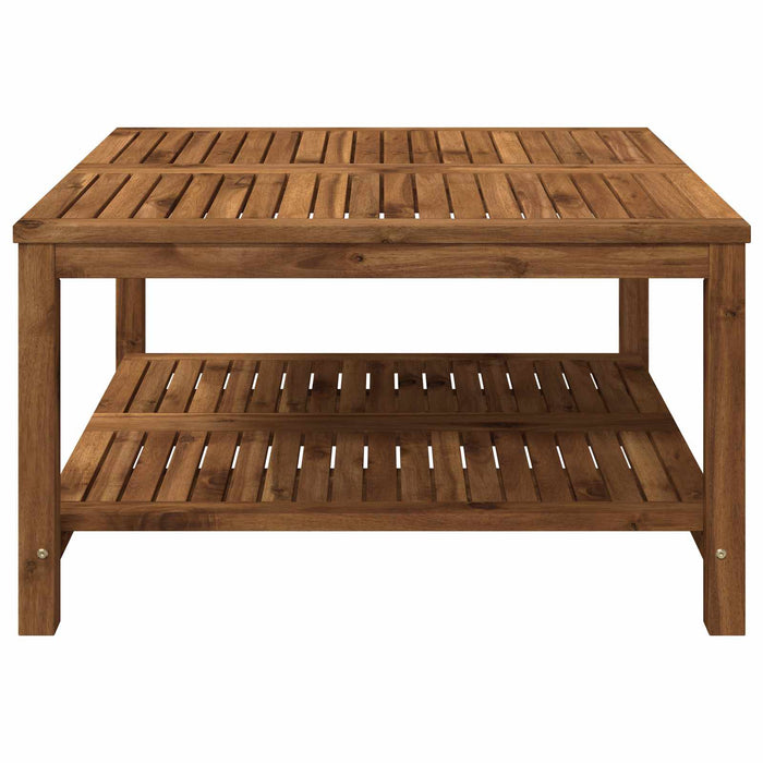 Masă de cafea natural 80,5 x 80 x 45 cm Lemn Solid de Acacia WALTI