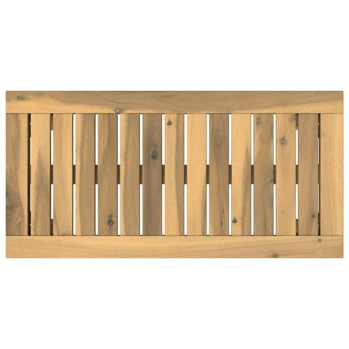 Masă de cafea Alb 60,5 x 30 x 36 cm Lemn Solid de Acacia - WALTI WALTI