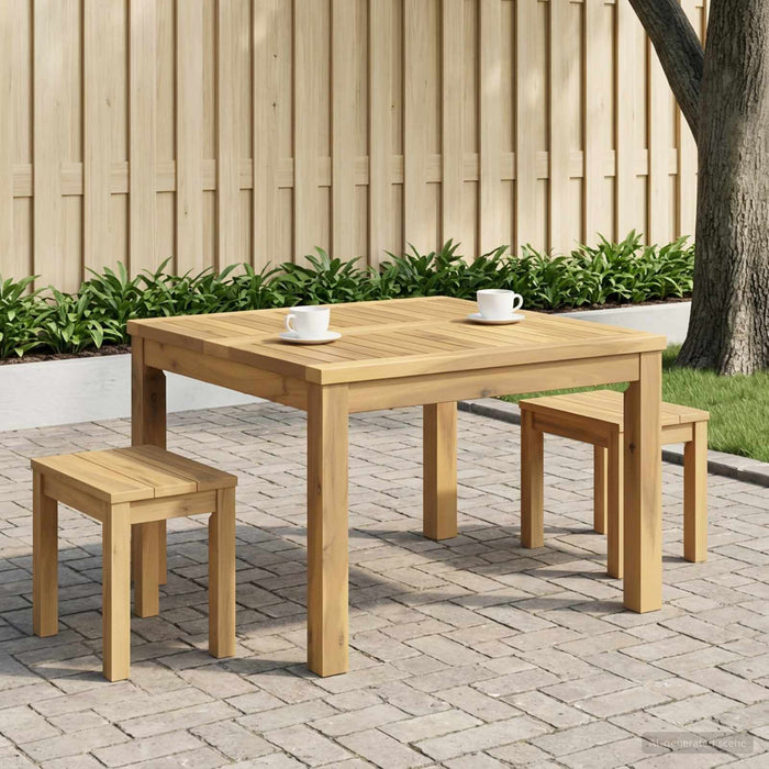 Masă de cafea Alb 60 x 60,5 x 36 cm Lemn Solid de Acacia - WALTI WALTI