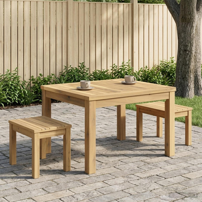 Masă de cafea Alb 50 x 60,5 x 36 cm Lemn Solid de Acacia - WALTI WALTI