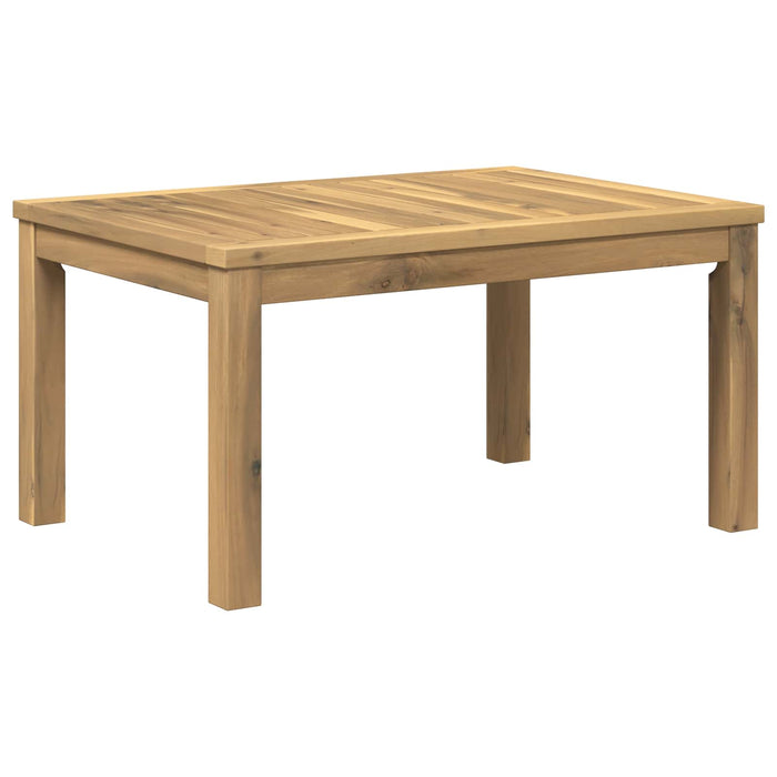 Masă de cafea Alb 50 x 68,5 x 36 cm Lemn Solid de Acacia WALTI