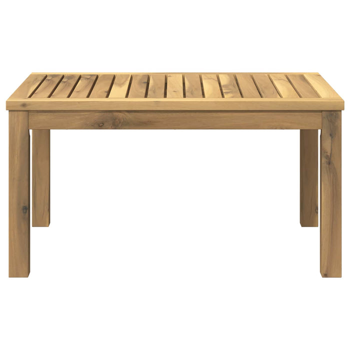 Masă de cafea Alb 50 x 68,5 x 36 cm Lemn Solid de Acacia WALTI