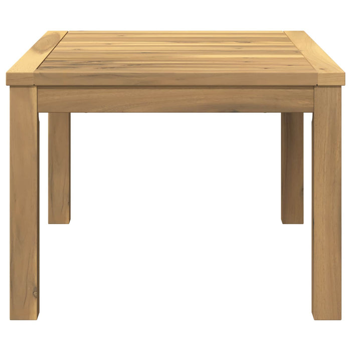 Masă de cafea Alb 50 x 68,5 x 36 cm Lemn Solid de Acacia WALTI