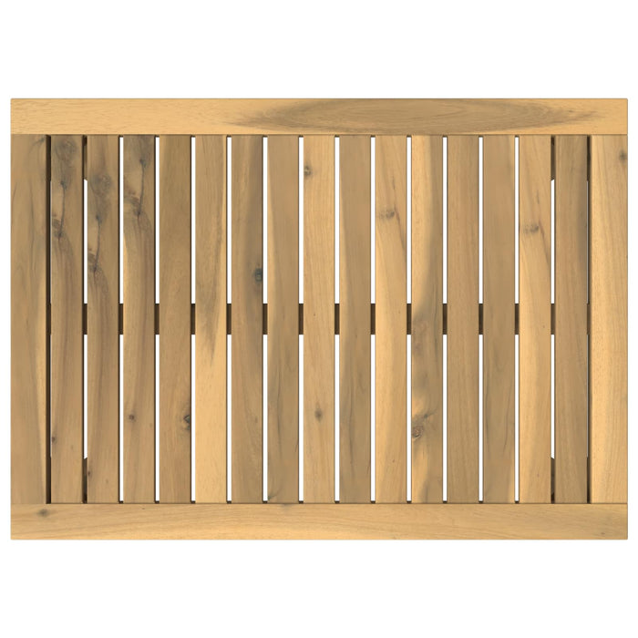 Masă de cafea Alb 50 x 68,5 x 36 cm Lemn Solid de Acacia WALTI