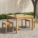 Masă de cafea Alb 80 x 80,5 x 45 cm Lemn Solid de Acacia - WALTI WALTI