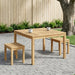 Masă de cafea Alb 80 x 80,5 x 45 cm Lemn Solid de Acacia - WALTI WALTI