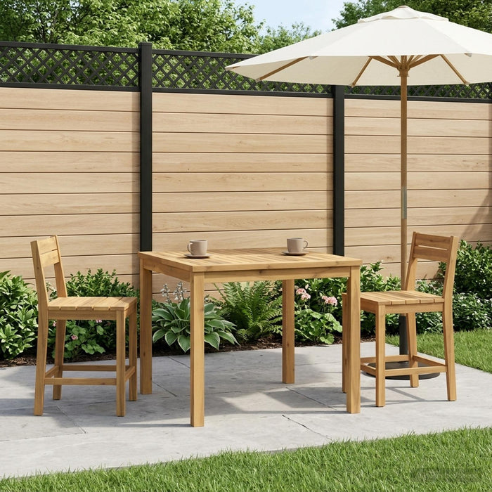 Masă de cafea Alb 80 x 80,5 x 45 cm Lemn Solid de Acacia - WALTI WALTI