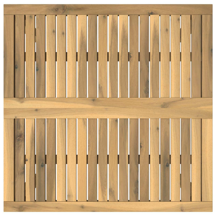 Masă de cafea Alb 80 x 80,5 x 45 cm Lemn Solid de Acacia WALTI