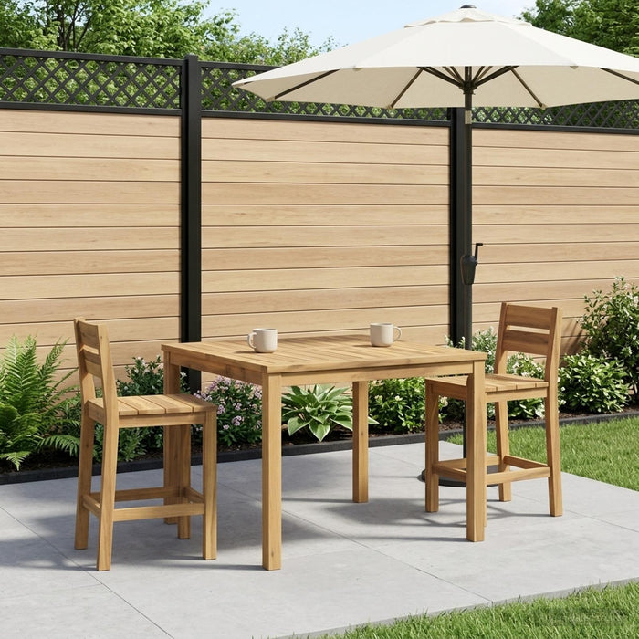 Masă de cafea Alb 100 x 100,5 x 45 cm Lemn Solid de Acacia - WALTI WALTI