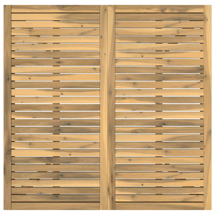 Masă de cină pentru grădină Alb spală 110 x 108,5 x 75 cm - WALTI WALTI