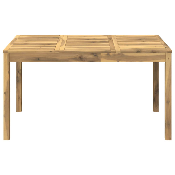 Masă de cină pentru grădină Alb spală 141 x 80,5 x 75 cm WALTI