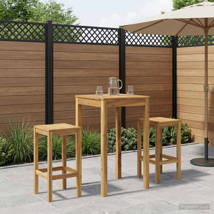 Masă de Bar în Grădină Alb 60 x 60,5 x 105 cm WALTI