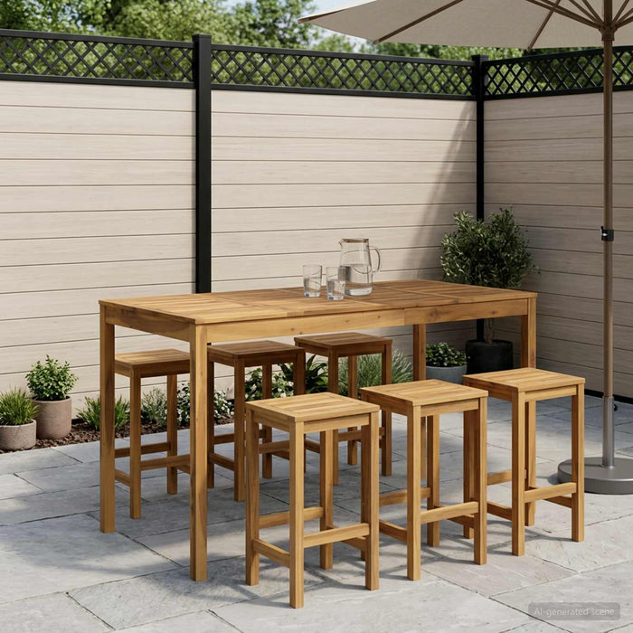 Masă de Bar în Grădină Alb 180 x 88,5 x 105 cm WALTI