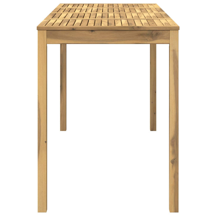 Masă de Bar în Grădină Alb 196 x 80,5 x 105 cm WALTI