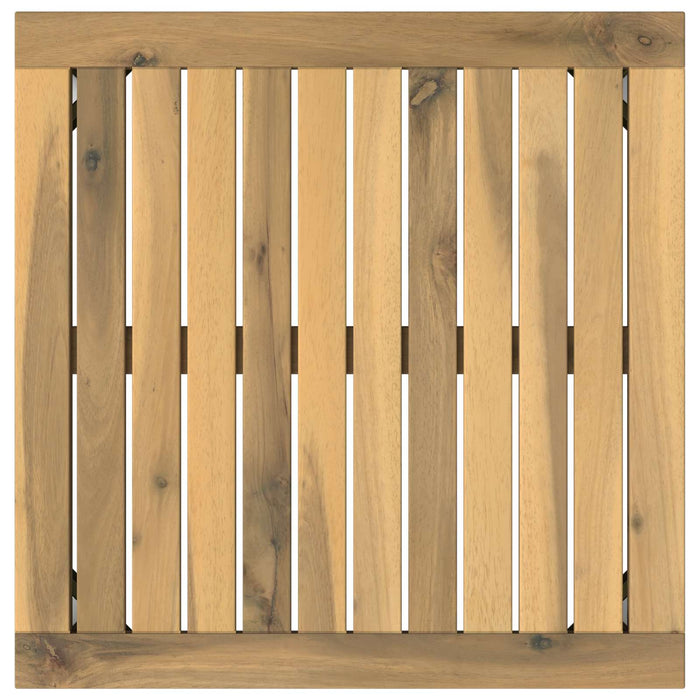 Masă de cafea Alb 50 x 48,5 x 36 cm Lemn Solid de Acacia WALTI