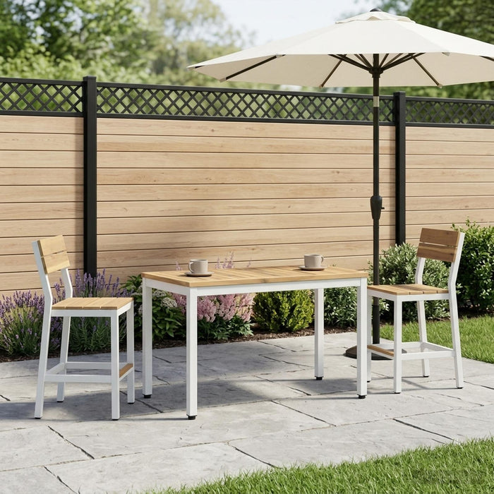 Masă de cafea Alb 50 x 100,5 x 45 cm Lemn Solid de Acacia - WALTI WALTI