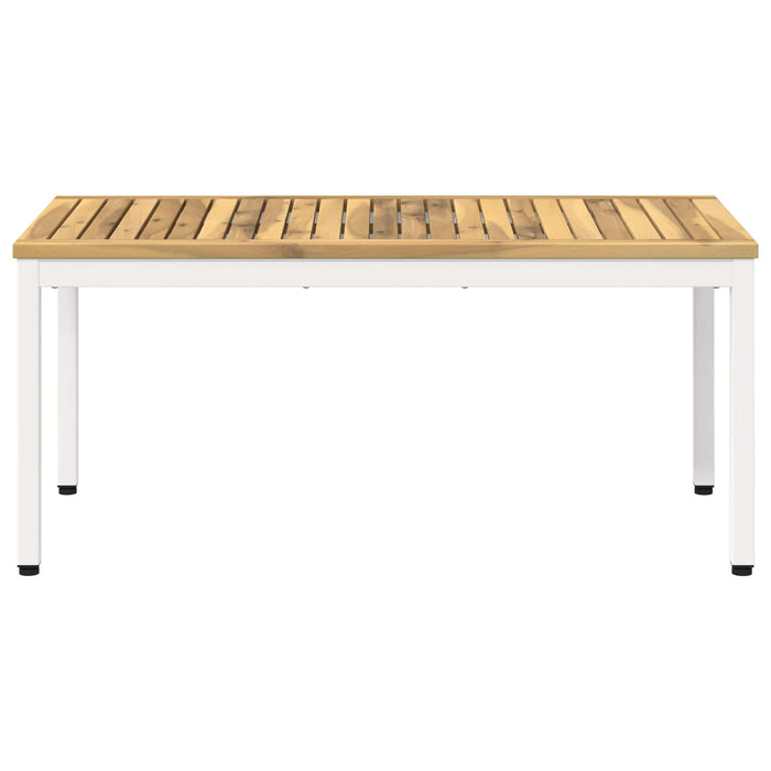 Masă de cafea Alb 50 x 100,5 x 45 cm Lemn Solid de Acacia - WALTI WALTI