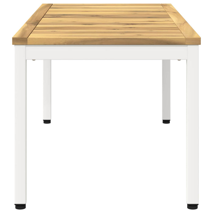 Masă de cafea Alb 50 x 100,5 x 45 cm Lemn Solid de Acacia - WALTI WALTI