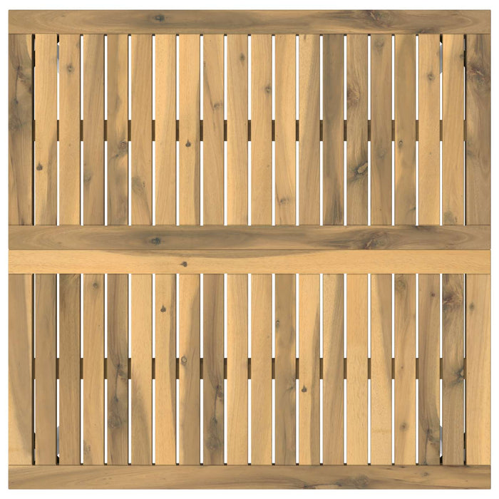 Masă de cafea Alb 80 x 80,5 x 45 cm Lemn Solid de Acacia WALTI