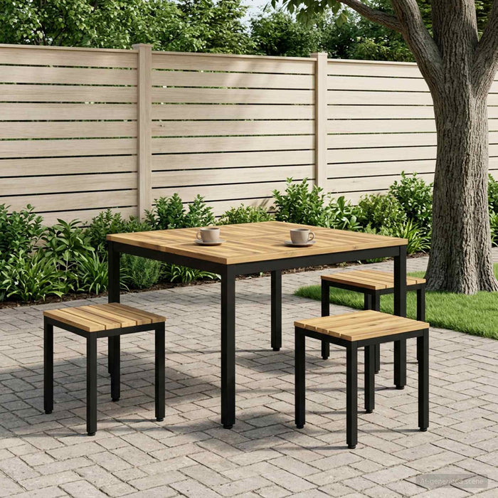 Masă de cafea Alb și negru 100 x 100,5 x 45 cm - WALTI WALTI