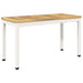 Bancă de grădină 80,5 x 35 x 45 cm Lemn Solid de Acacia Alb - WALTI WALTI