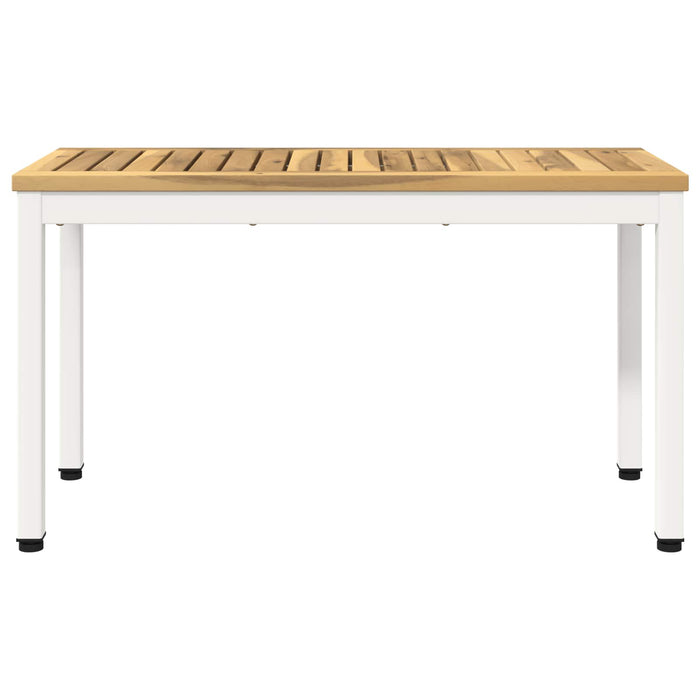 Bancă de grădină 80,5 x 35 x 45 cm Lemn Solid de Acacia Alb - WALTI WALTI
