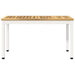Bancă de grădină 80,5 x 35 x 45 cm Lemn Solid de Acacia Alb - WALTI WALTI