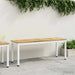 Bancă de grădină 108,5 x 35 x 45 cm Lemn Solid de Acacia Alb - WALTI WALTI