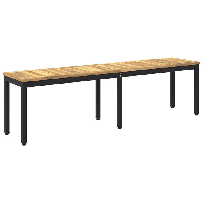 Bancă de grădină 161 x 35 x 45 cm Lemn Solid de Acacia - WALTI WALTI
