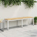 Bancă de grădină 161 x 35 x 45 cm Lemn Solid de Acacia Alb - WALTI WALTI