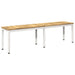 Bancă de grădină 161 x 35 x 45 cm Lemn Solid de Acacia Alb - WALTI WALTI
