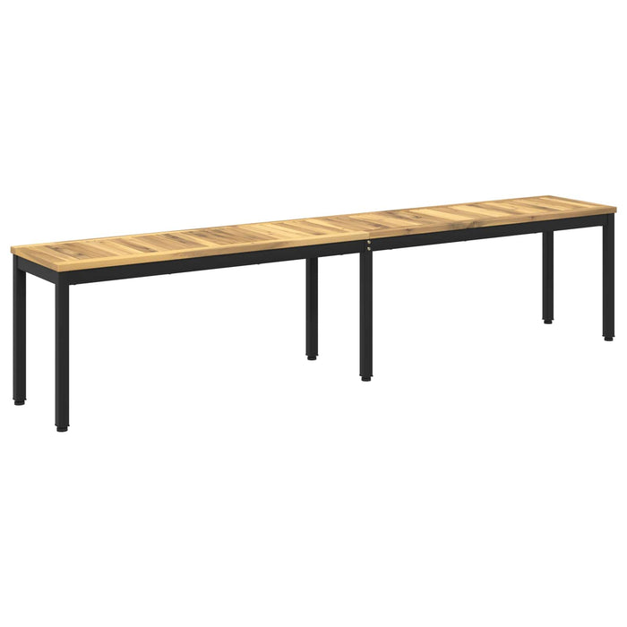 Bancă de grădină 201 x 35 x 45 cm Lemn Solid de Acacia - WALTI WALTI
