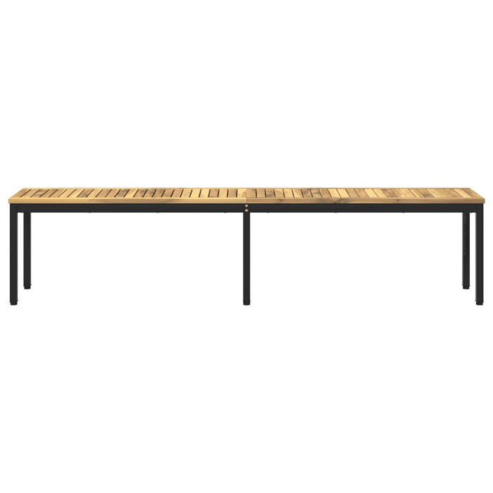 Bancă de grădină 201 x 35 x 45 cm Lemn Solid de Acacia - WALTI WALTI