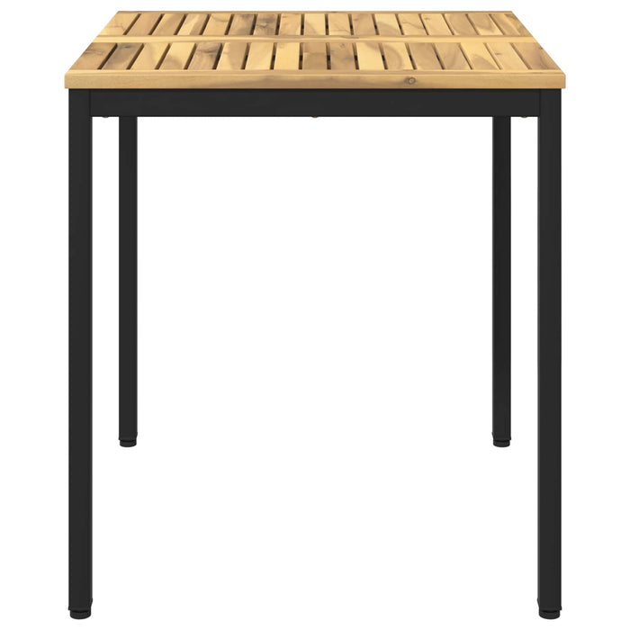 Masă de cină pentru grădină Alb și negru 70 x 68,5 x 75 cm WALTI