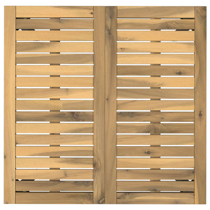 Masă de cină pentru grădină Alb și negru 70 x 68,5 x 75 cm WALTI