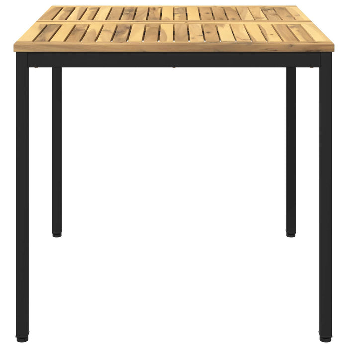Masă de cină pentru grădină Alb și negru 80 x 80,5 x 75 cm WALTI