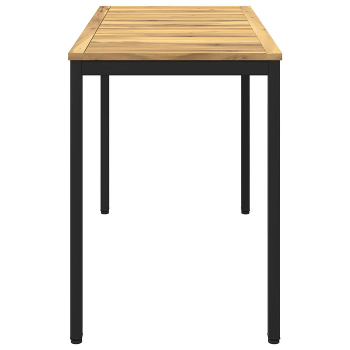 Masă de cină pentru grădină Alb și negru 108,5 x 55 x 75 cm WALTI